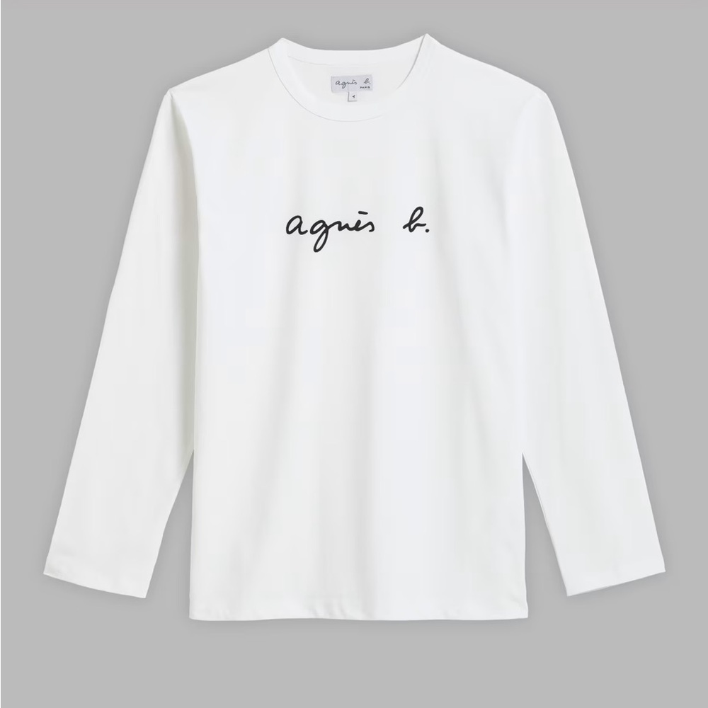 Agnès b. White Long Sleeve Shirt, size 1